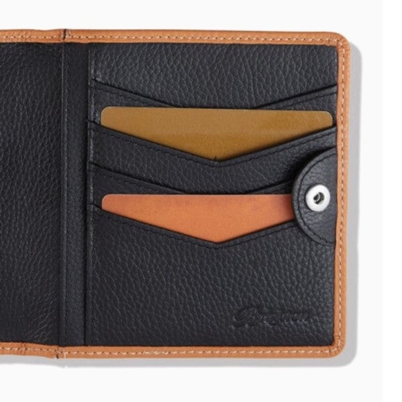 BRIGHTON FERRARA Ritorno Med Folio Medallion Leather Wallet Naturelle AUTHENTIC - Picture 5 of 6